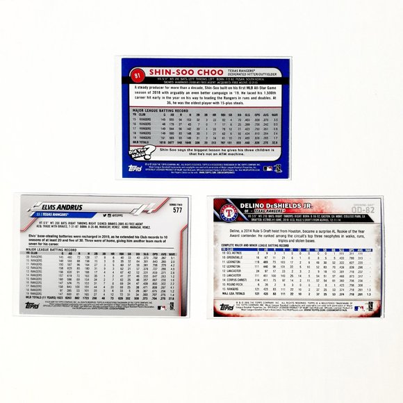 Texas Rangers 9 Card Lot - BSBL [28_1] - Picture 6 of 8